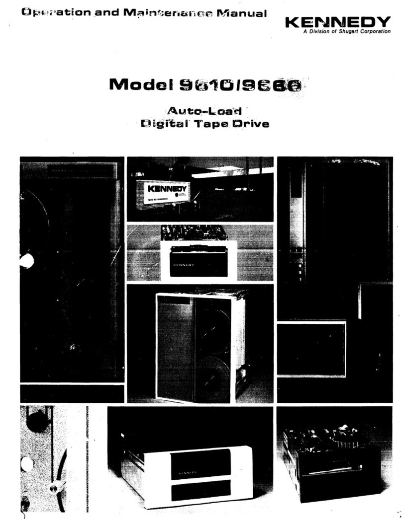 Shugart Kennedy 9660 Operation and maintenance manual