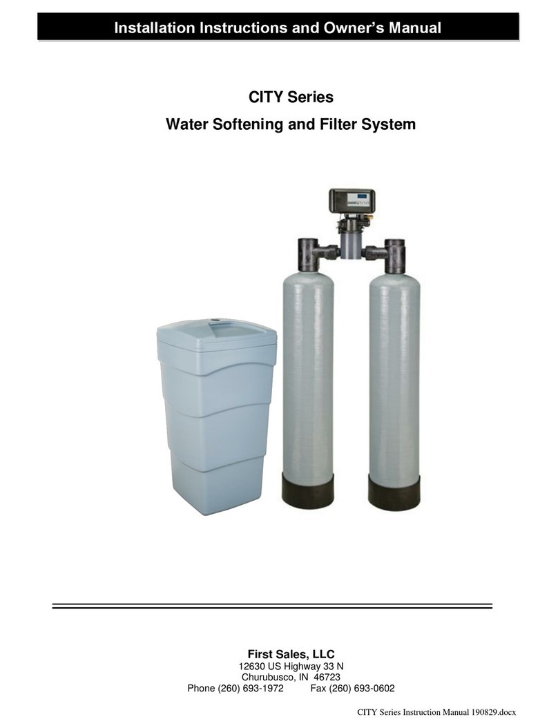 First Sales CITY Series Installation instructions and owner's manual First Sales CITY Series Installation instructions and owner's manual