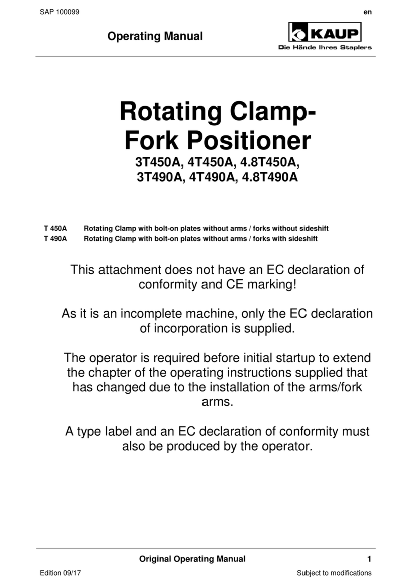 KAUP 3T450A operating manual