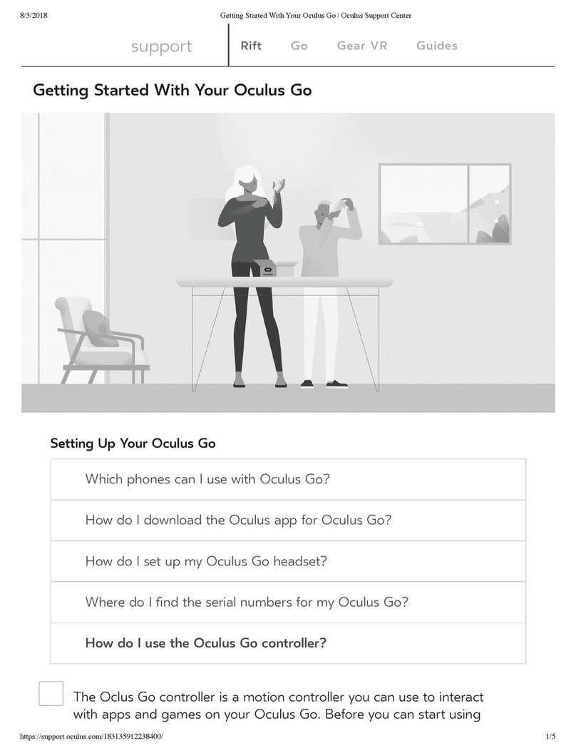 Oculus VR Go Getting started
