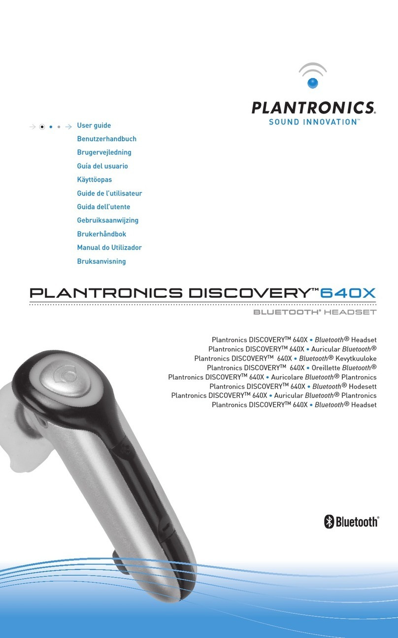 Plantronics DISCOVERY 640X - User manual