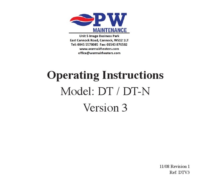 PW maintenance DT operating instructions