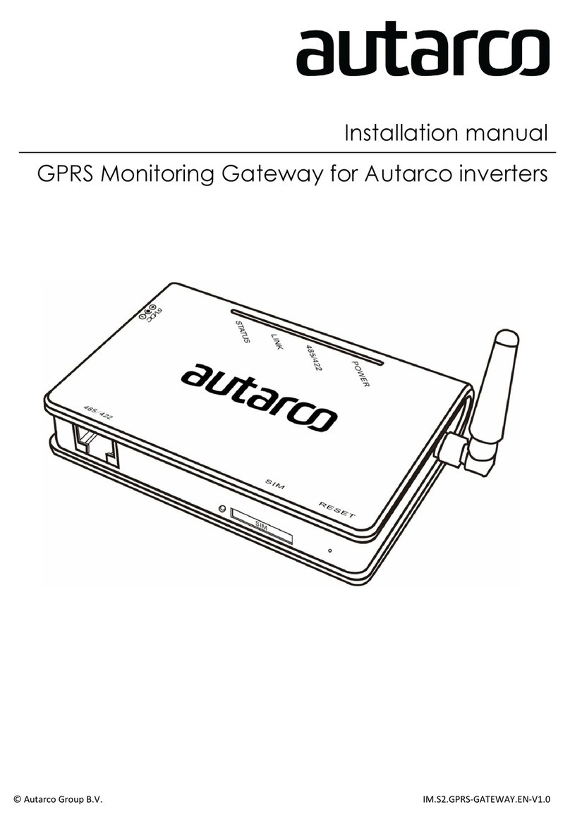 Autarco S2.GPRS-BOX User manual