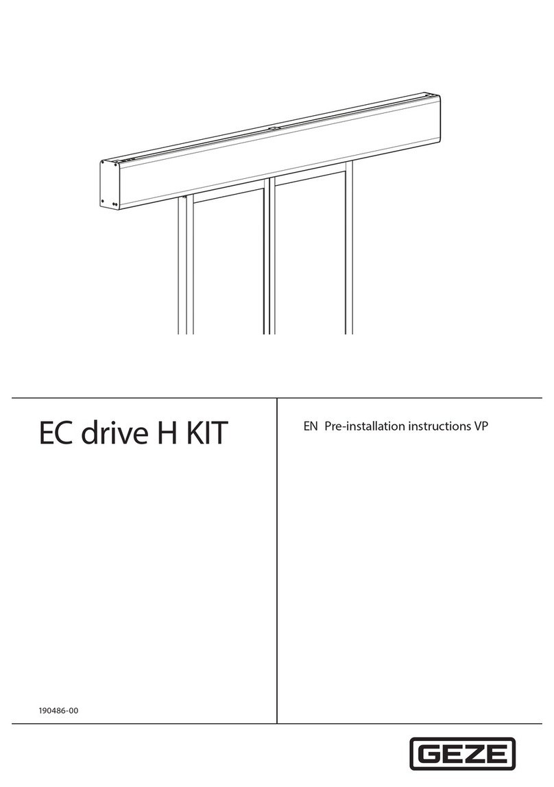GEZE EC drive H KIT VP User manual
