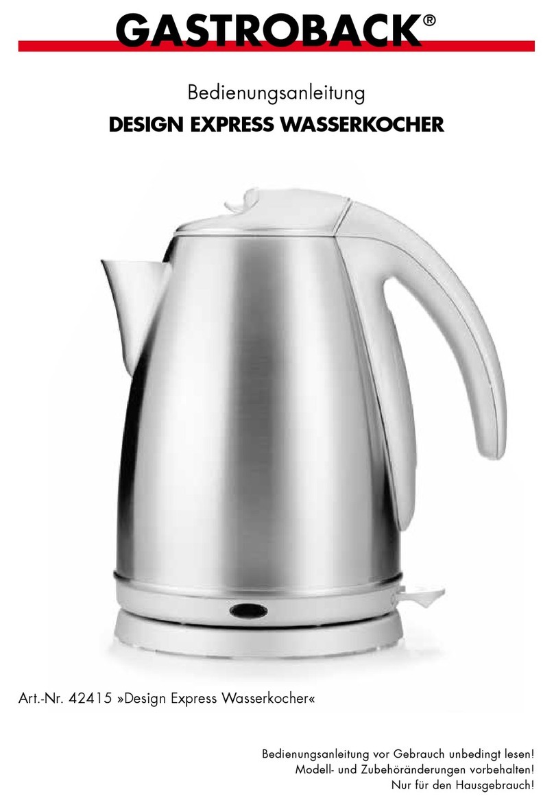 Gastroback 42415 User manual