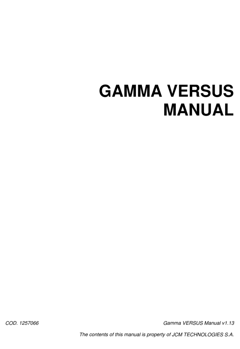 JCM GAMMA VERSUS Series manual