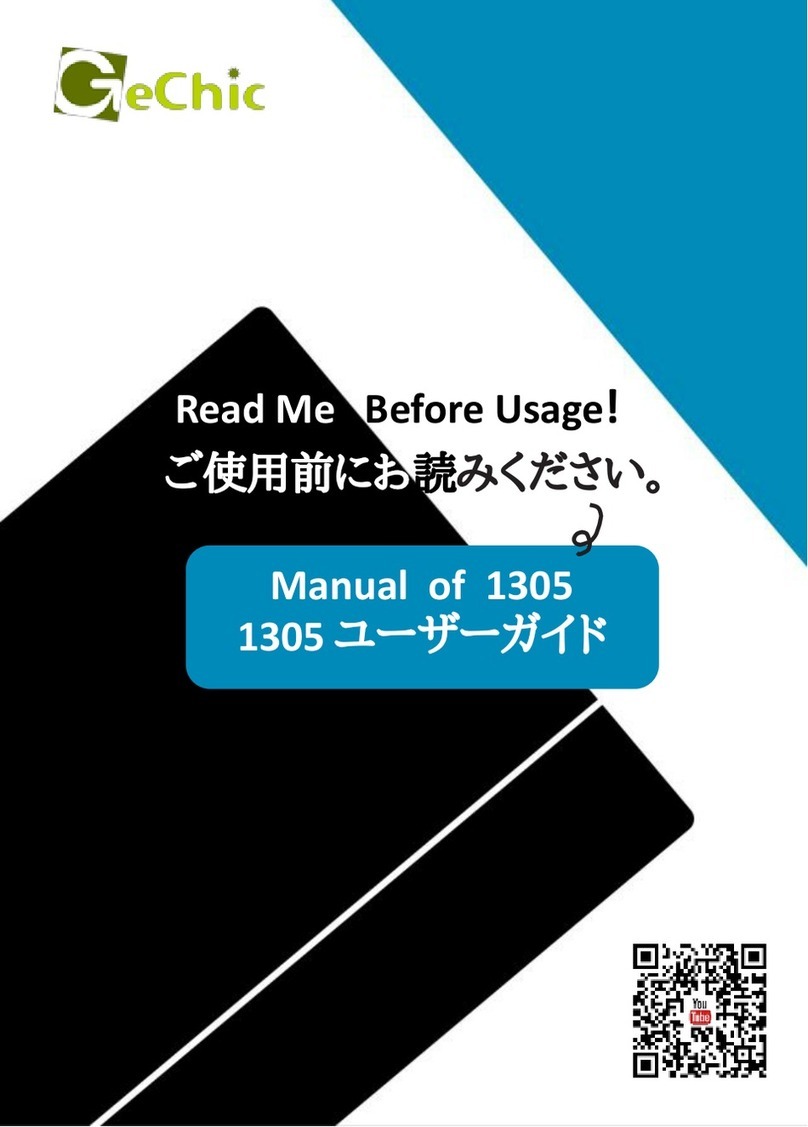 GeChic 1305 Instruction sheet