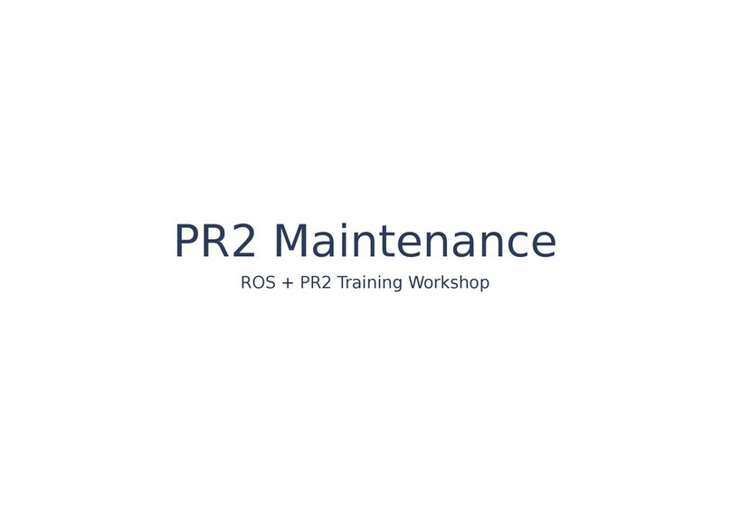 Willow Garage PR2 maintenance