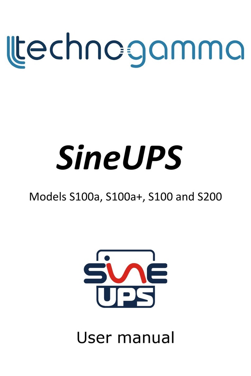 Technogamma SineUPS Series User manual