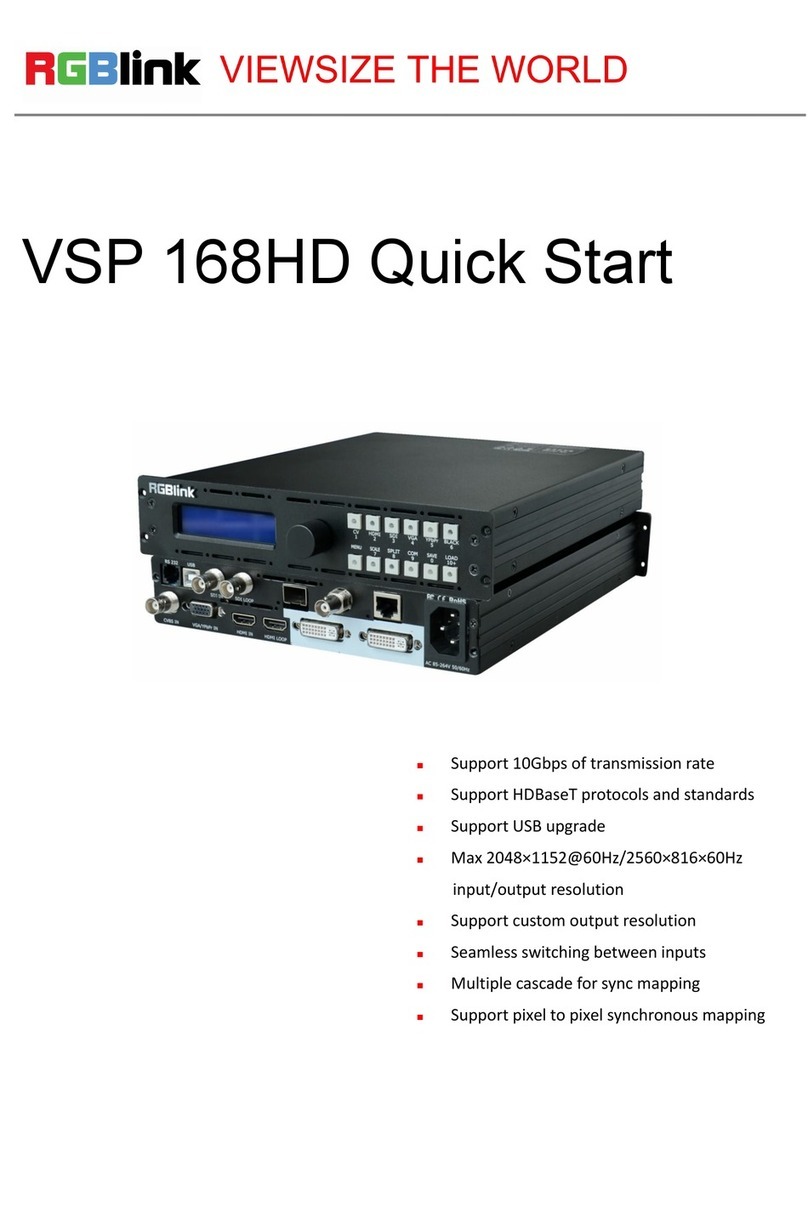 RGBlink VSP 168HD User manual RGBlink VSP 168HD User manual