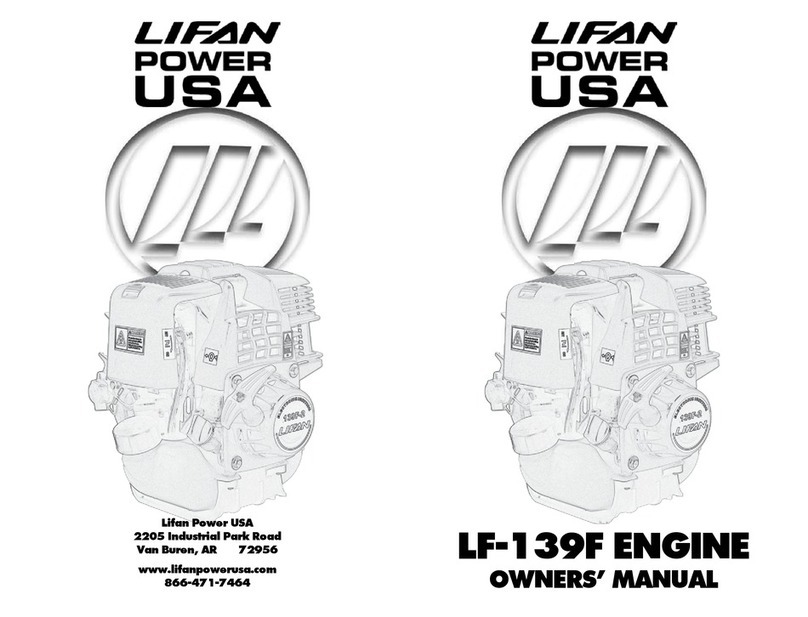 LIFAN	 Power USA LF-139F User manual