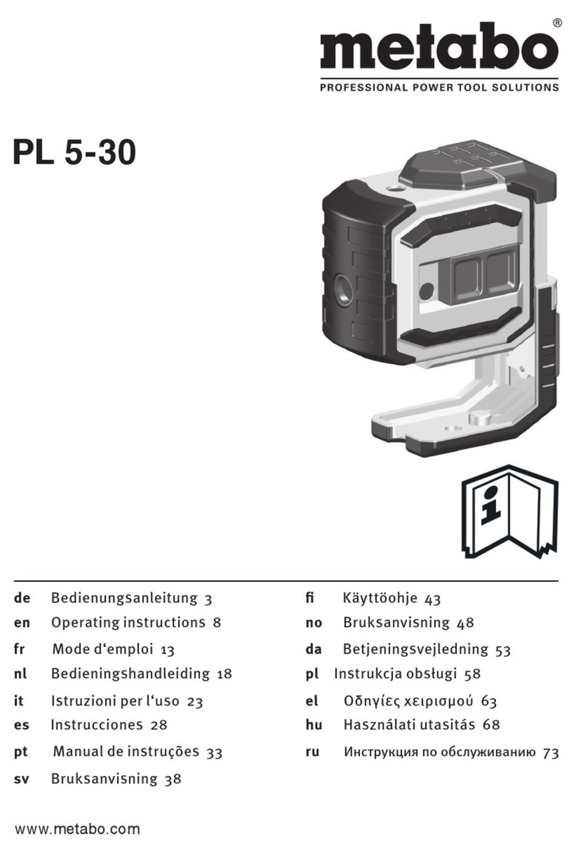 Metabo PL 5-30 operating instructions