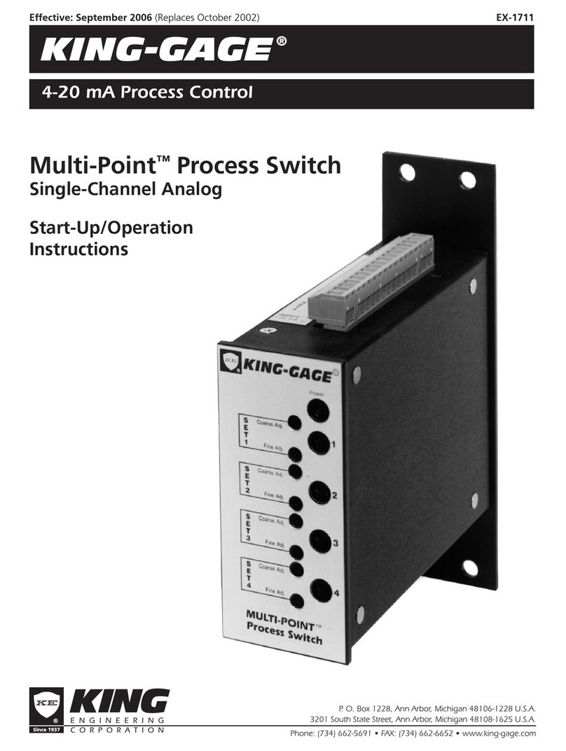 King-Gage Multi-Point Start-Up and Operation Instructions King-Gage Multi-Point Start-Up and Operation Instructions