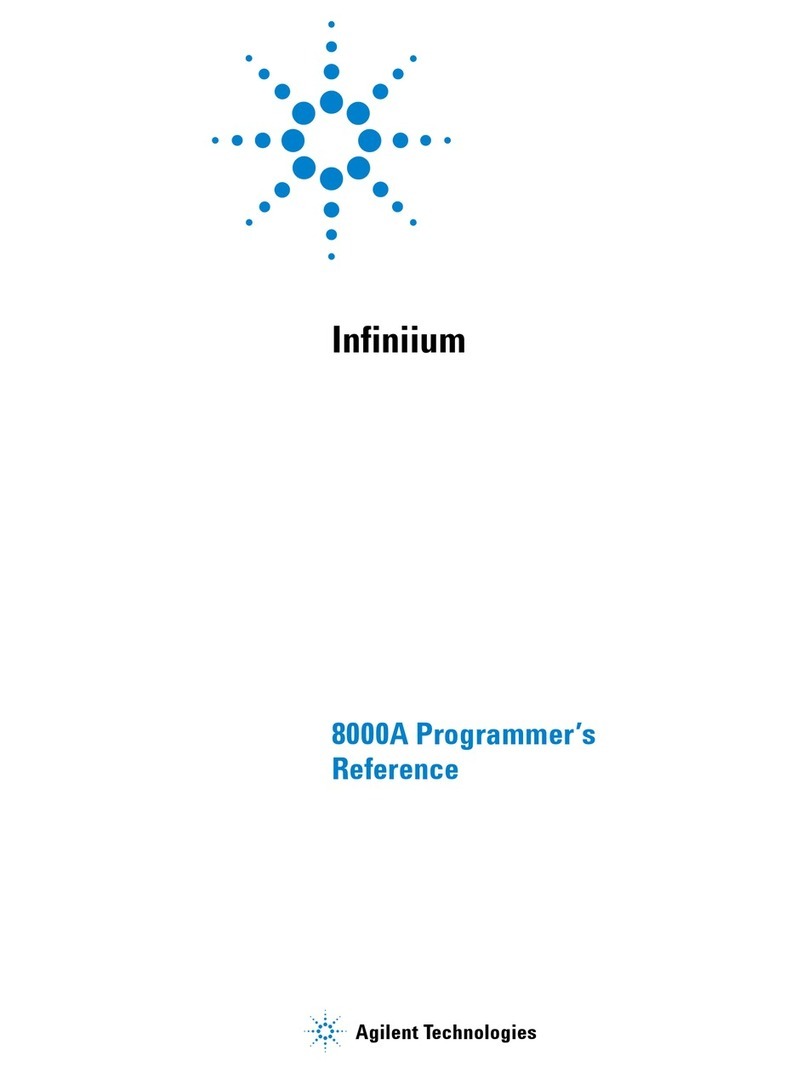 Agilent Technologies Infiniium 8000A User manual