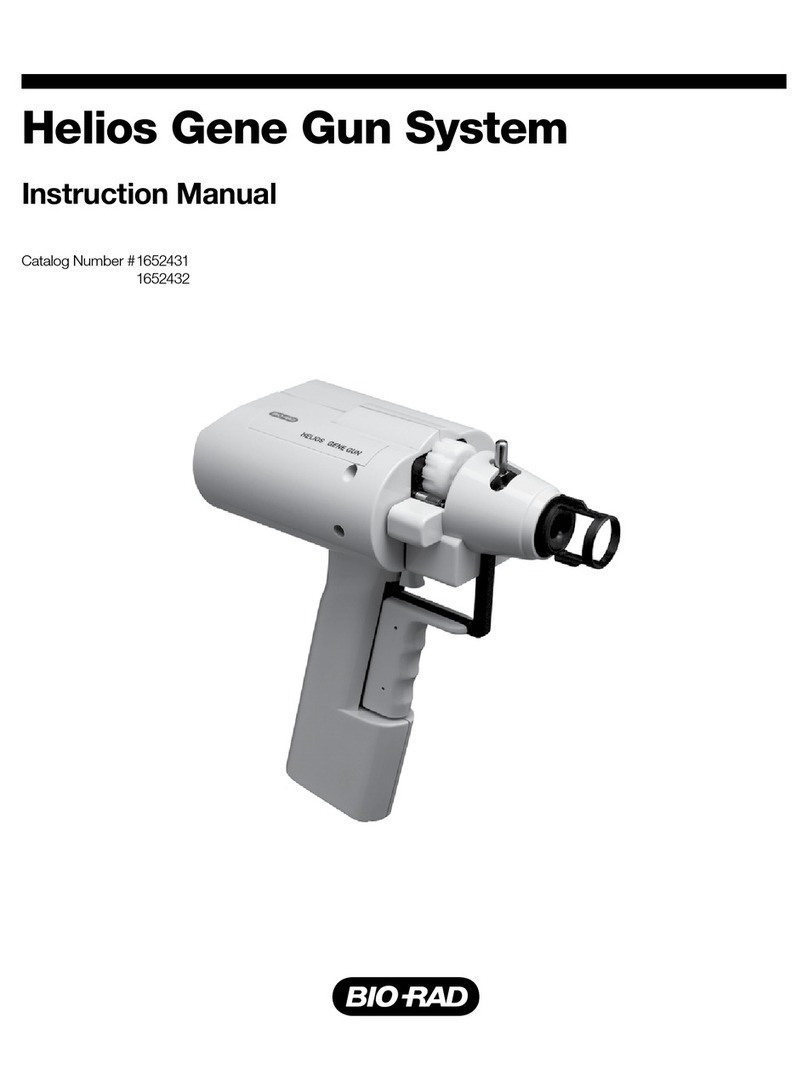 BIO RAD Helios Gene Gun System User manual