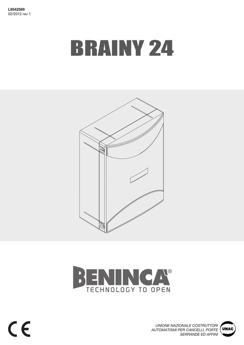 Beninca BRAINY 24 User manual