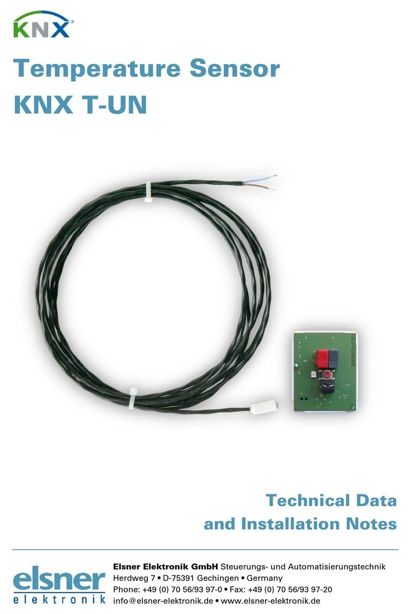 Elsner KNX T-UN Technical Data and Installation Notes
