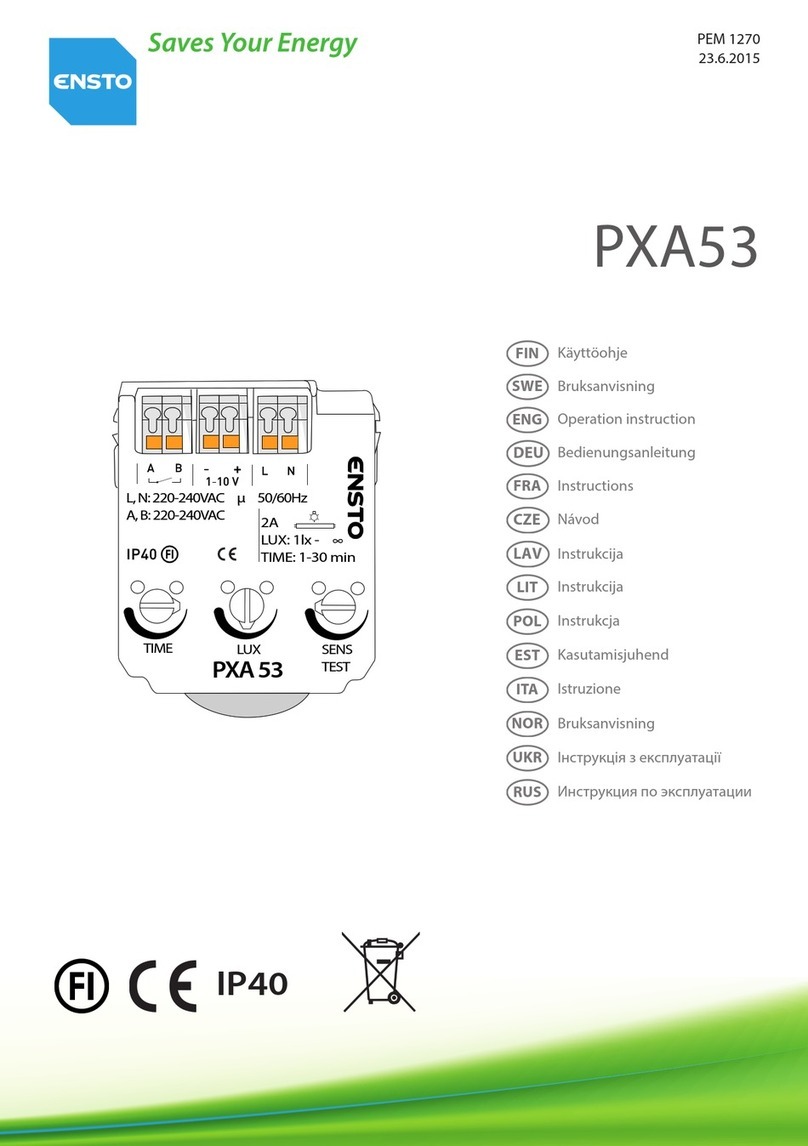 ensto PXA53 operation instruction