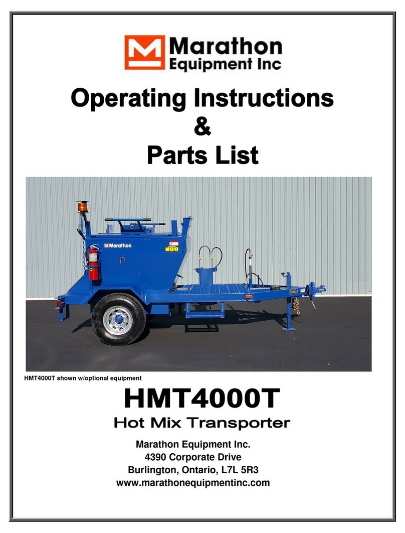 Marathon HMT4000T Operating instructions & parts list