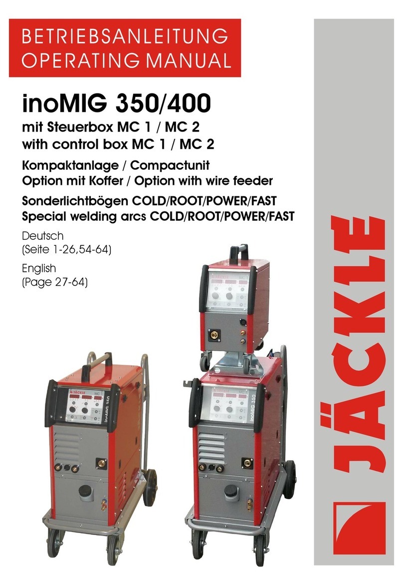 Jackle inoMIG 350 User manual