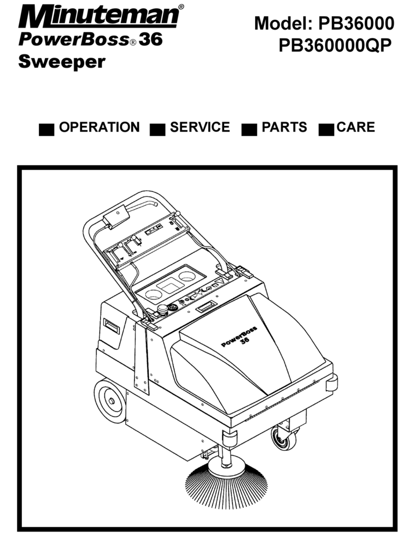 Minuteman PowerBoss 36 Operation service parts care