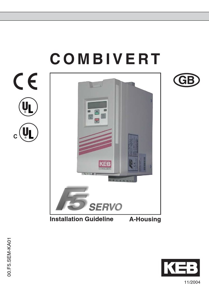 KEBCO COMBIVERT F5 Servo Instruction sheet