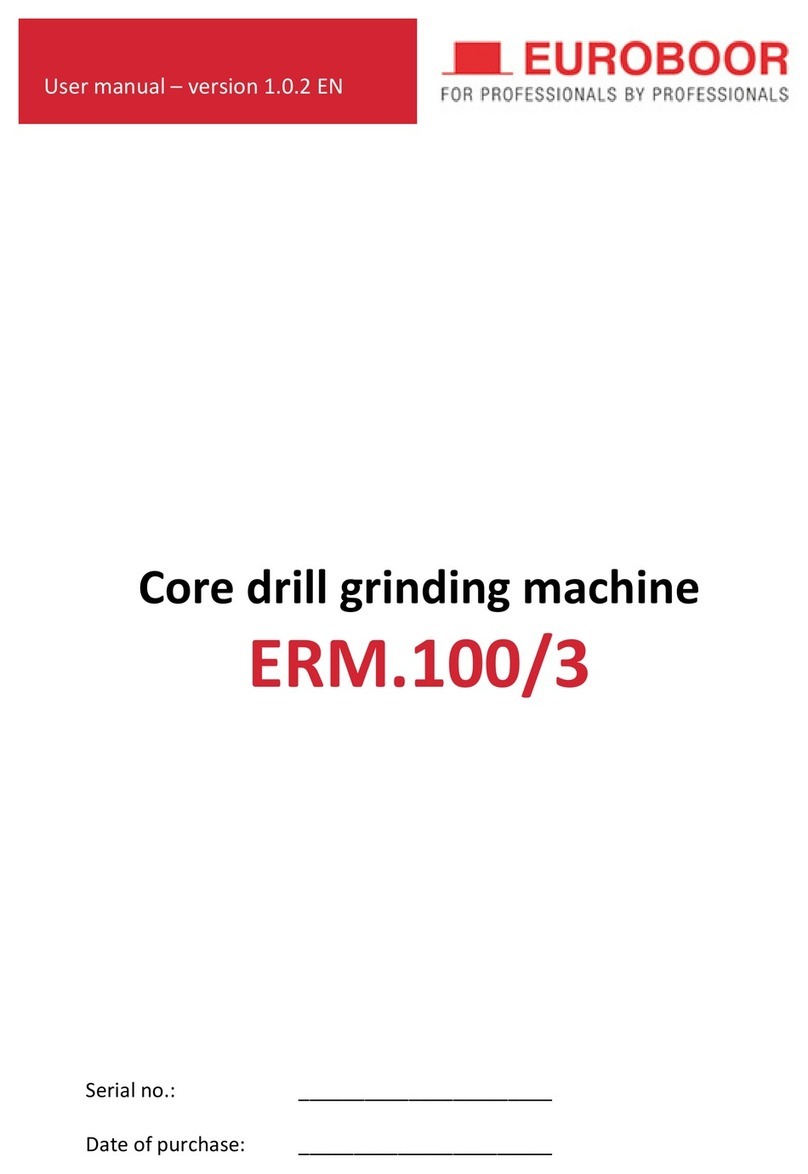 Euroboor ERM.100/3 user manual