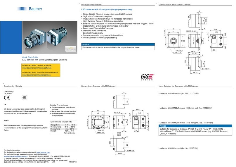 Baumer LXG series quick start