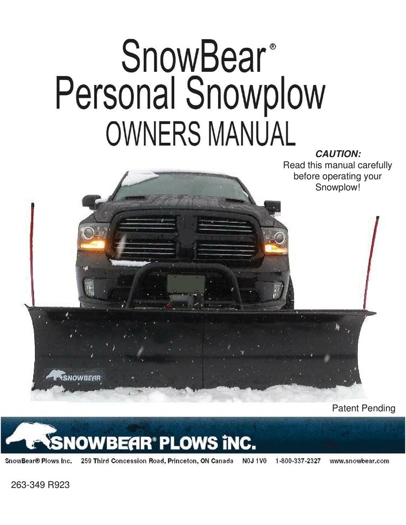 Snowbear Personal Snowplow owner's manual