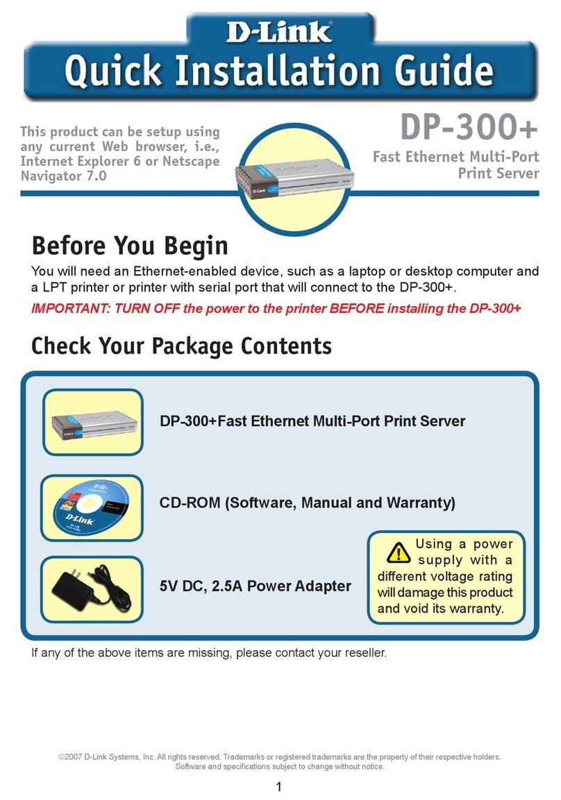 D-Link DP-300+ User manual