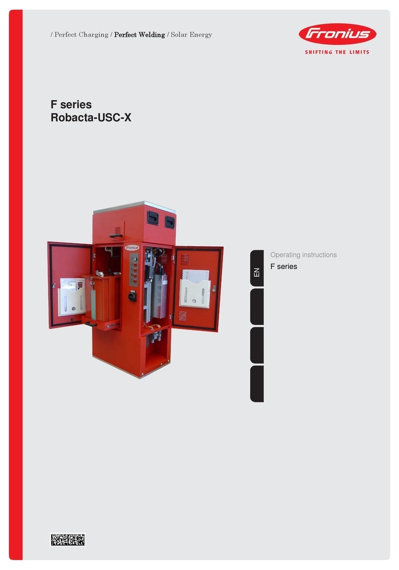 FRO­NIUS F Series operating instructions