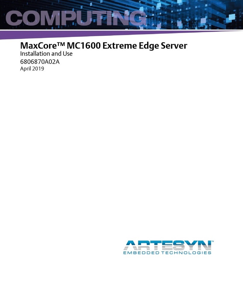 Artesyn MaxCore MC1600 Installation and use