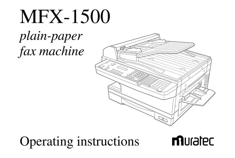 Muratec MFX-1500 User manual