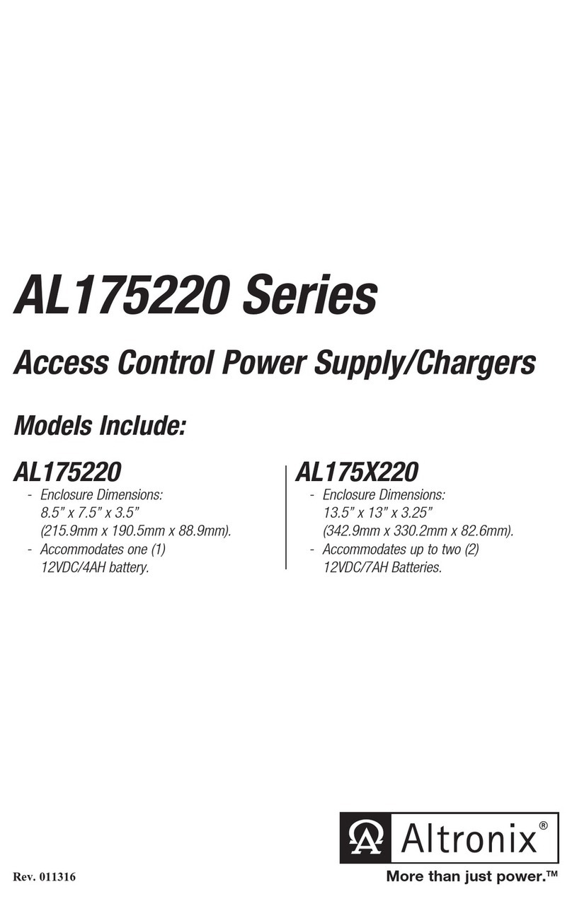Altronix AL175220 Series User manual