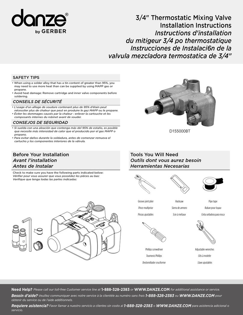 Gerber Danze D155000BT User manual