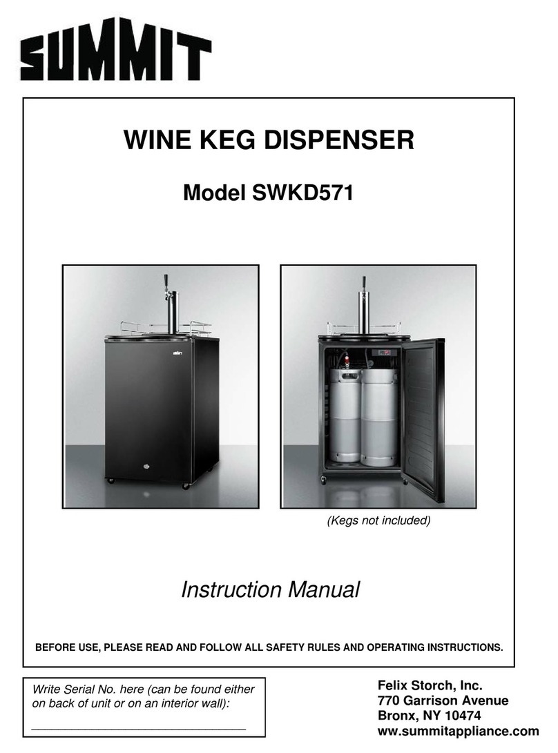 Summit SWKD571 instruction manual