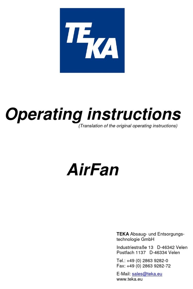 Teka AirFan operating instructions