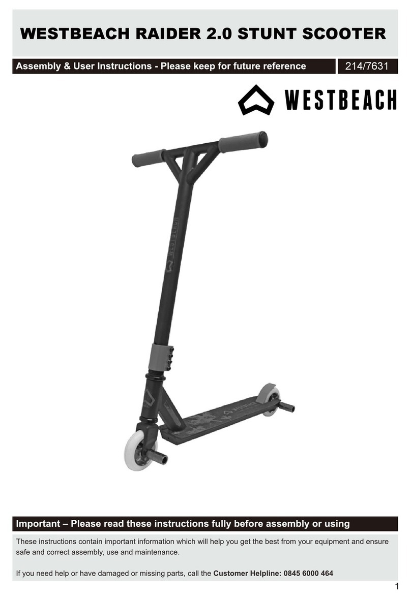 Westbeach RAIDER 2.0 Assembly & user instructions