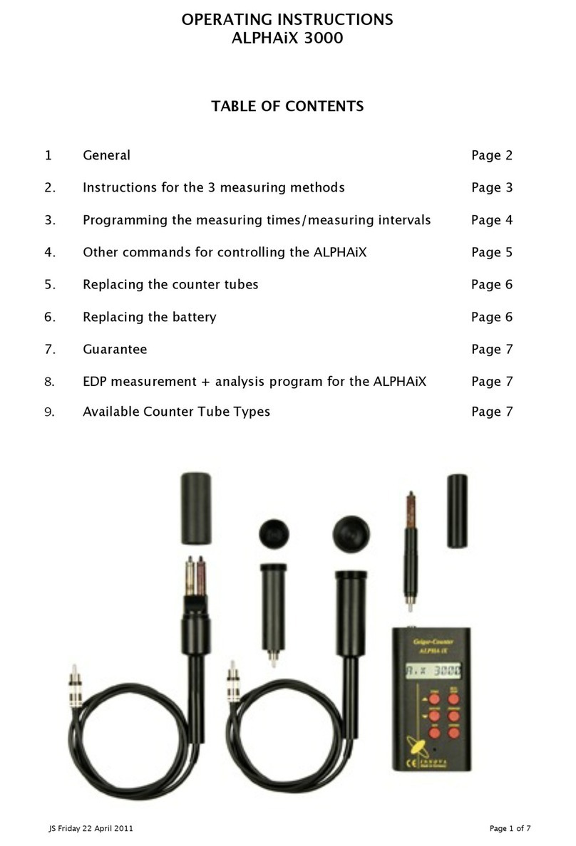 Innova ALPHAiX 3000 operating instructions