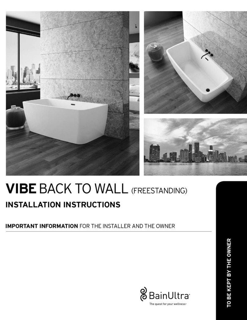 BainUltra VIBE BACK TO WALL User manual