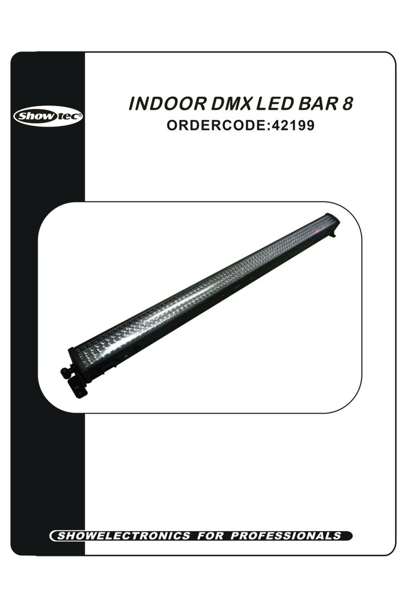 Show Tec INDOOR DMX LED BAR 8 User manual