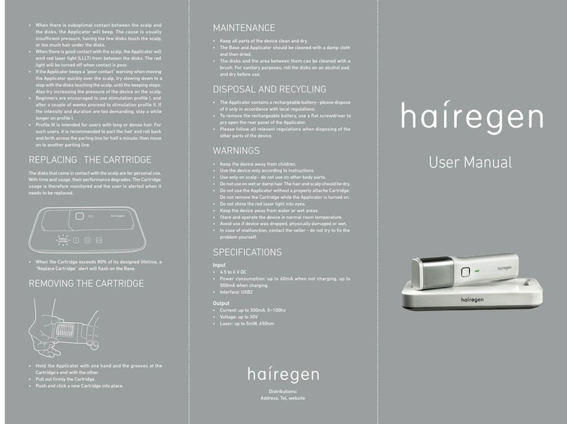 Pilogics Hairegen user manual