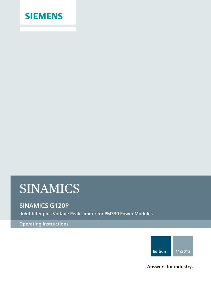 Siemens SINAMICS G120P operating instructions