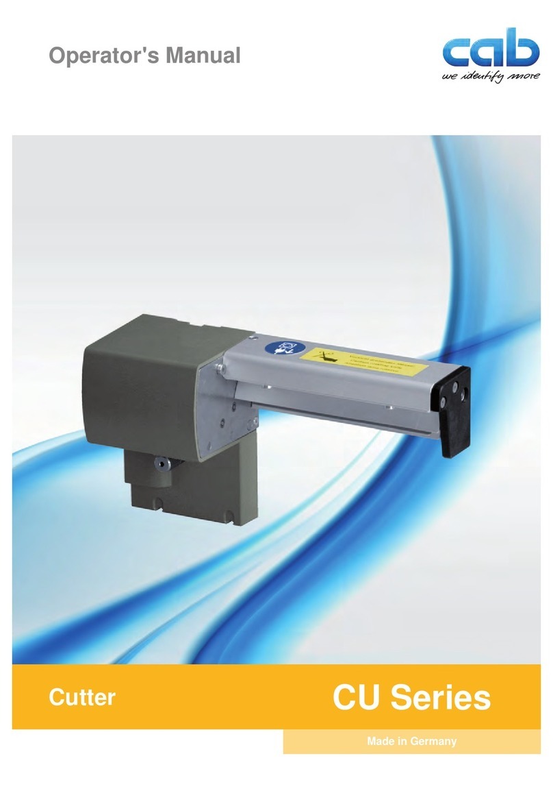 CAB CU Series User manual