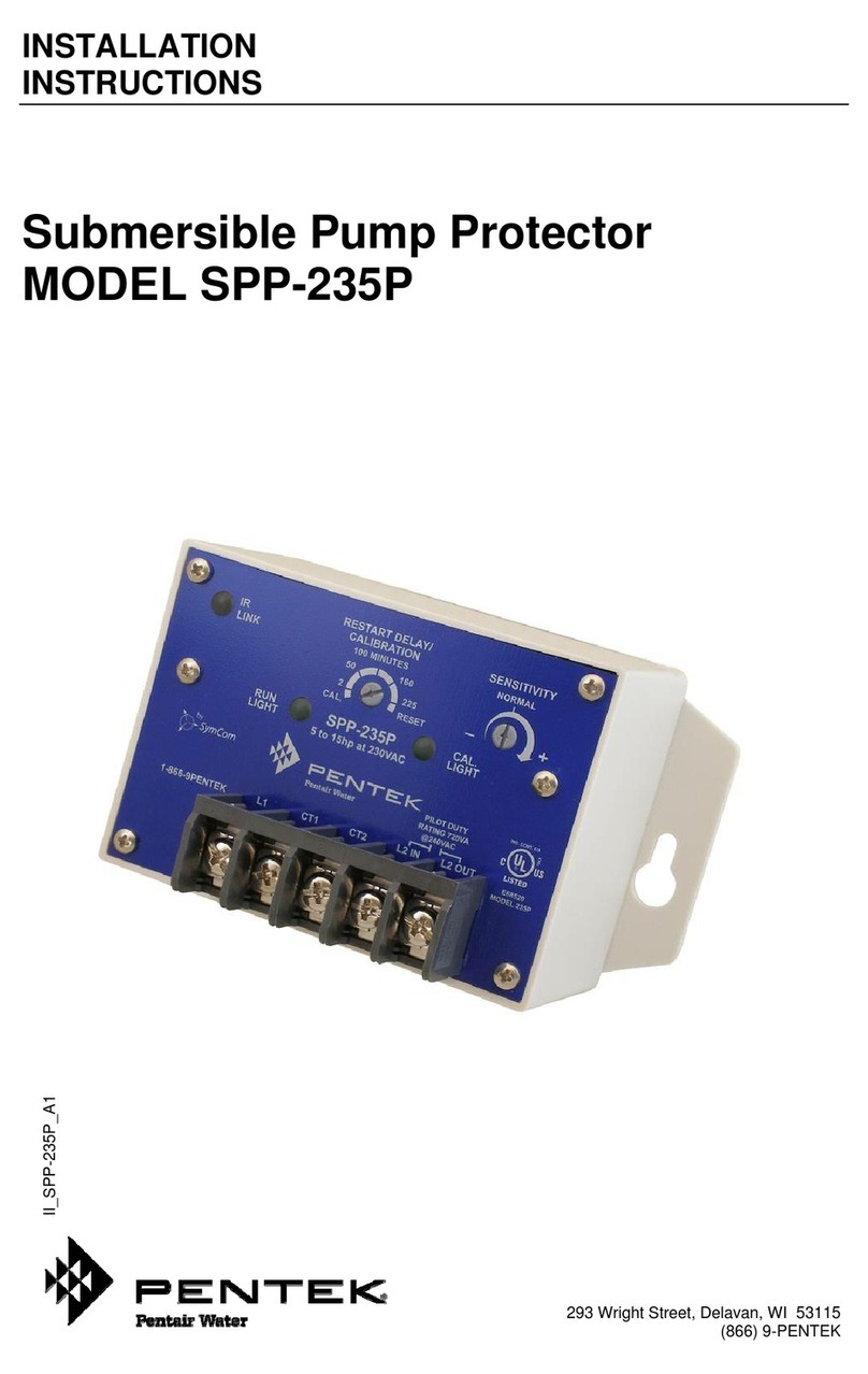 Pentair Pool Products Pentek SPP-235P installation instructions Pentair Pool Products Pentek SPP-235P installation instructions