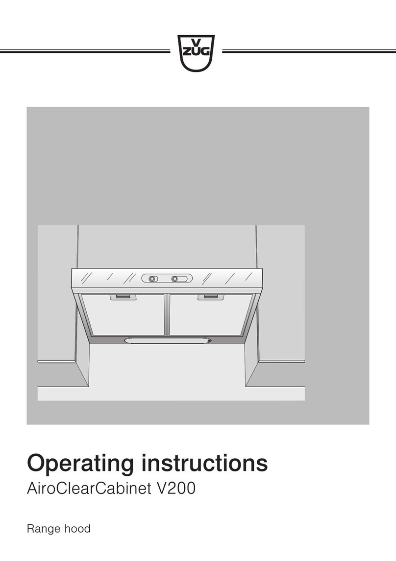 V-ZUG AiroClearCabinet V200 User manual V-ZUG AiroClearCabinet V200 User manual