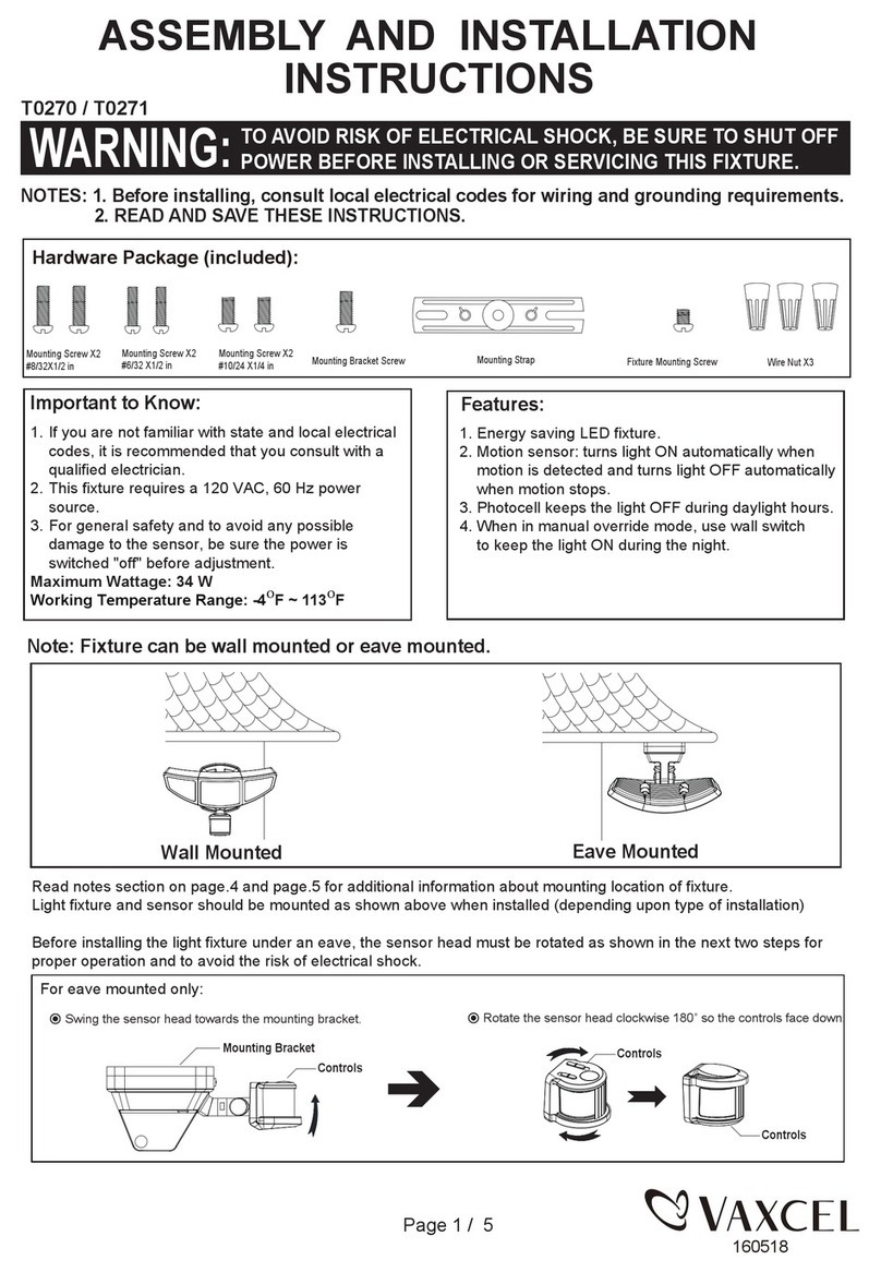 Vaxcel T0270 Instruction manual