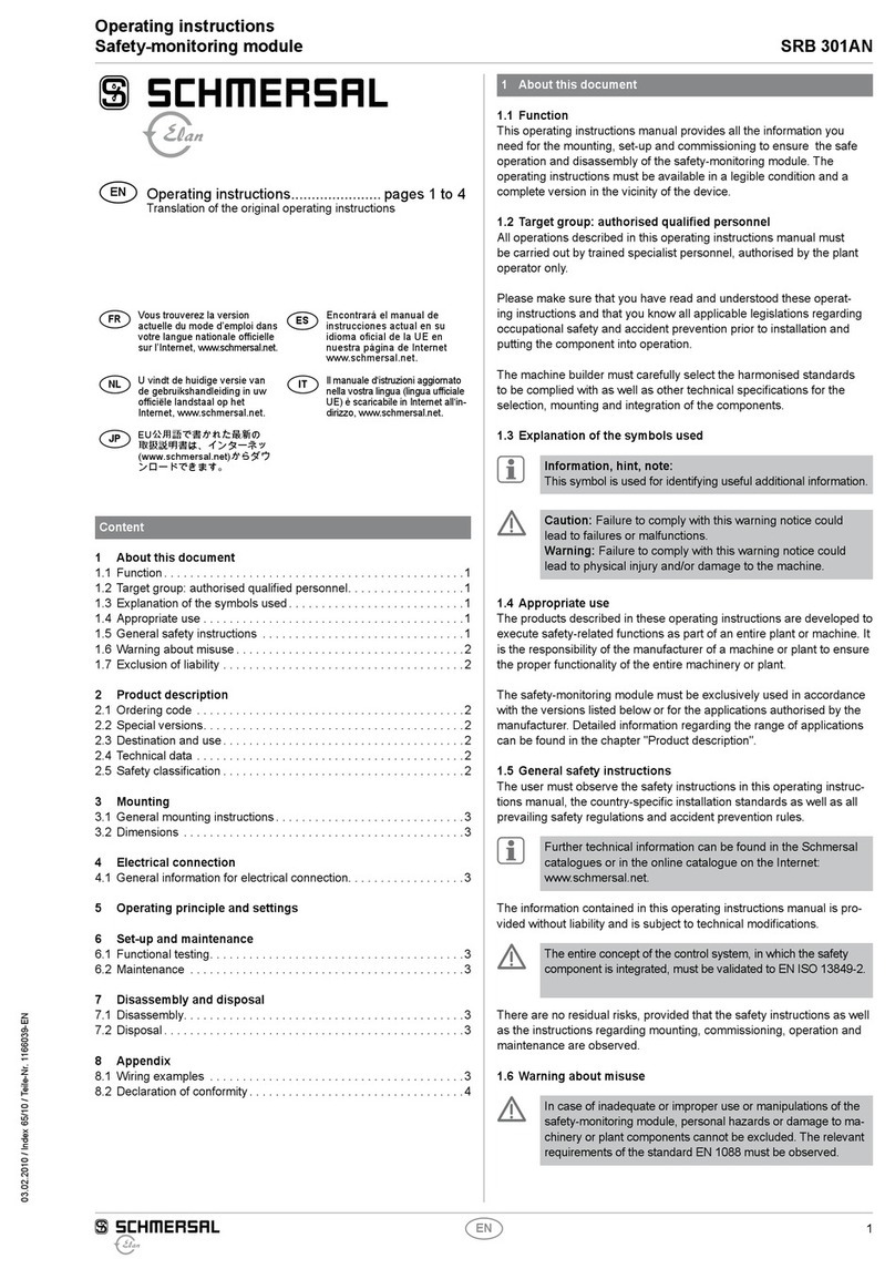 schmersal SRB 301AN User manual