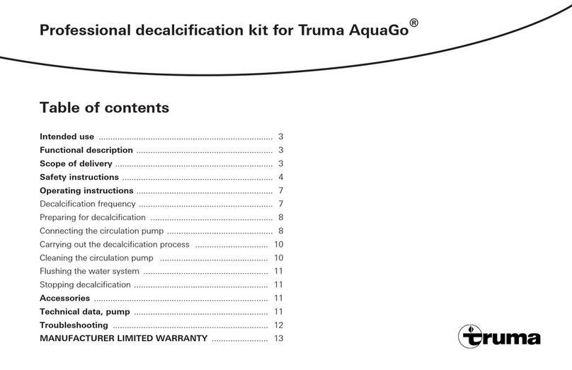 Truma AquaGo basic operating instructions