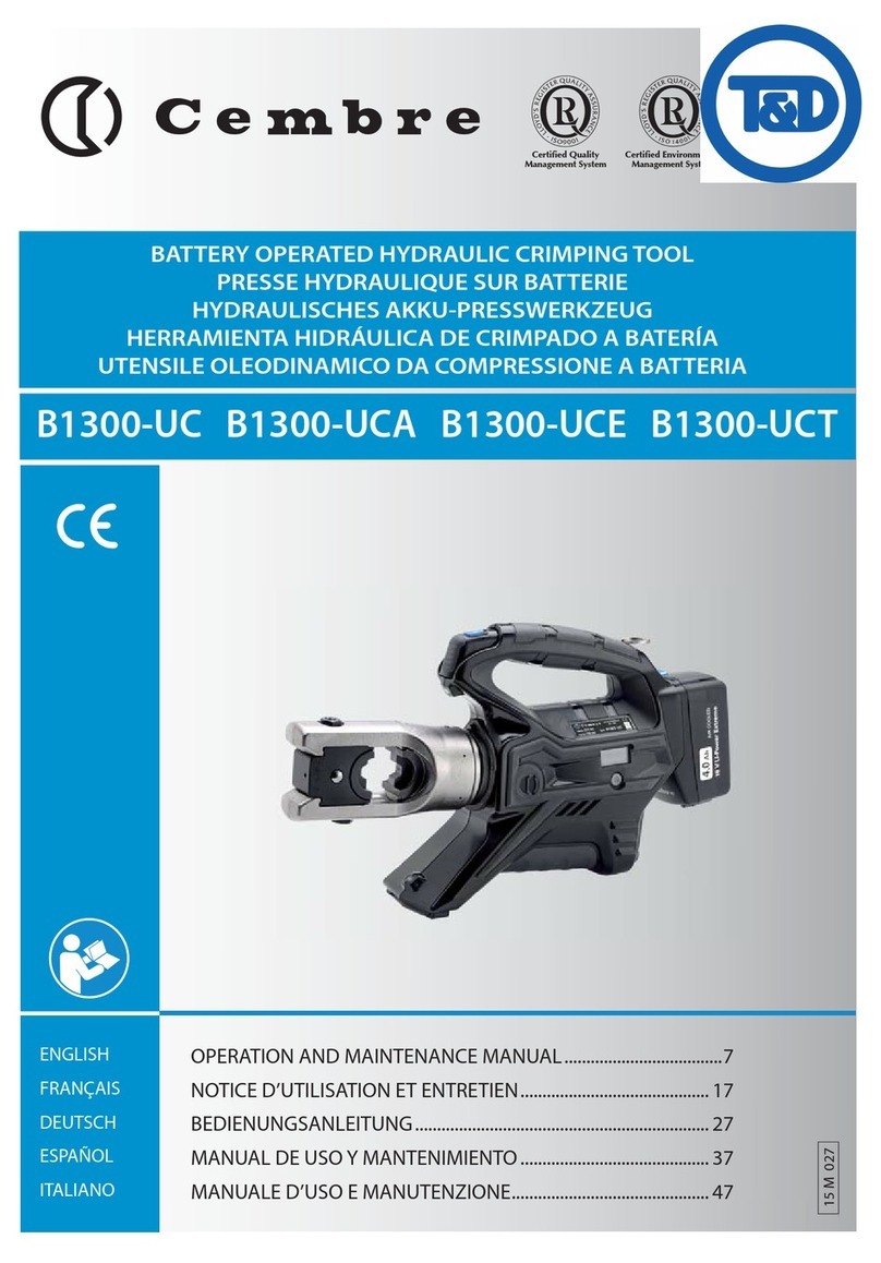 Thorne & Derrick Cembre B1300-UC Operation and maintenance
